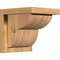 Ekena Millwork Crestline Smooth Corbel w/Backplate, Western Red Cedar, 7 1/2"W x 8"D x 8"H COR08X08X08CRE01SWR - alternate 1